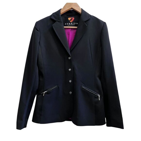 Jackets & Blazers - Shires Equestrian Aubrion Oxford Show Slim Fit Jacket Black Size 6